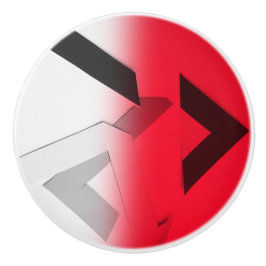 POMO DE CERÁMICA BOTÓN DE CERÁMICA ABSTRACTO ROJO DEL CAJÓN