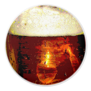 Pomo De Cerámica Botón de cerámica de la cerveza y de la espuma
