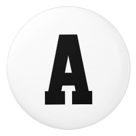 Pomo De Cerámica Botón de cerámica de la letra colegial