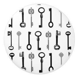 Pomo De Cerámica Botón de cerámica de la llave maestra del vintage