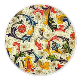 Pomo De Cerámica Botón de cerámica de las vides toscanas