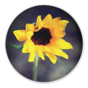 Pomo De Cerámica Botón de cerámica del amor del girasol
