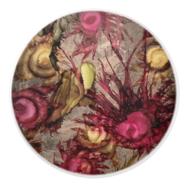 Pomo De Cerámica Botón de cerámica del arándano (Anverso)