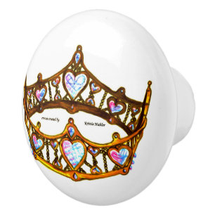 Pomo De Cerámica botón de cerámica del cajón de la tiara de la