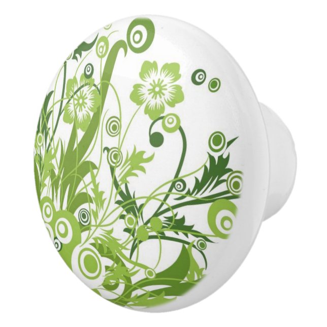 Pomo De Cerámica Botón de cerámica del gabinete (Derecha)