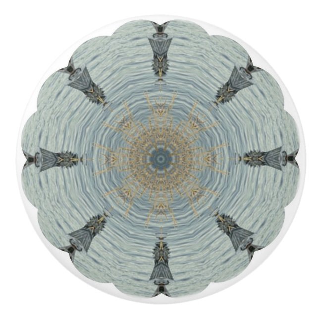 Pomo De Cerámica botón de cerámica del modelo de cristal costero (Anverso)