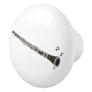 Pomo De Cerámica Botón de cerámica del músico del Clarinet