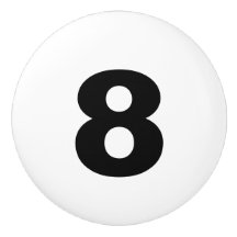 Botón de cerámica del número