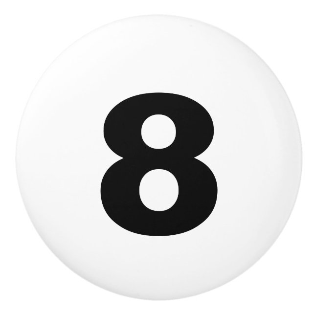 Pomo De Cerámica Botón de cerámica del número (Anverso)