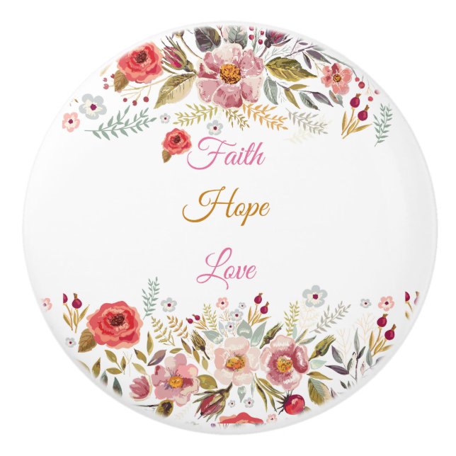 Pomo De Cerámica Botón de cerámica del tirón (Anverso)