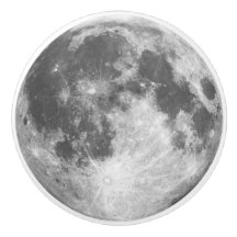 Botón de cerámica del tirón de la luna