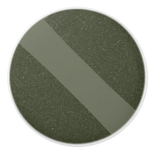 Pomo De Cerámica botón de cerámica verde Diagonal Moss - Personaliz
