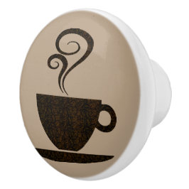 Pomo De Cerámica Botón de encargo del gabinete del color de la taza