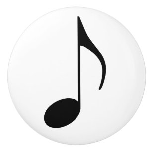 Pomo De Cerámica Botón de la nota de la música