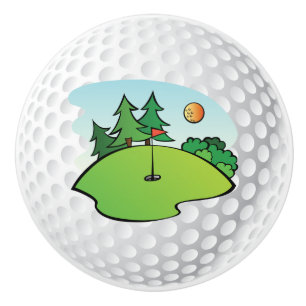 Pomo De Cerámica Botón de la pelota de golf