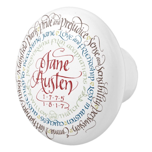 Pomo De Cerámica Botón del cajón/del gabinete - dramas de período (Derecha)