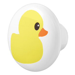 Pomo De Cerámica Botón "Ducky" de goma del cajón del aparador