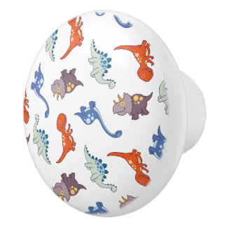 Pomo De Cerámica Botón/tirón del dinosaurio del bebé