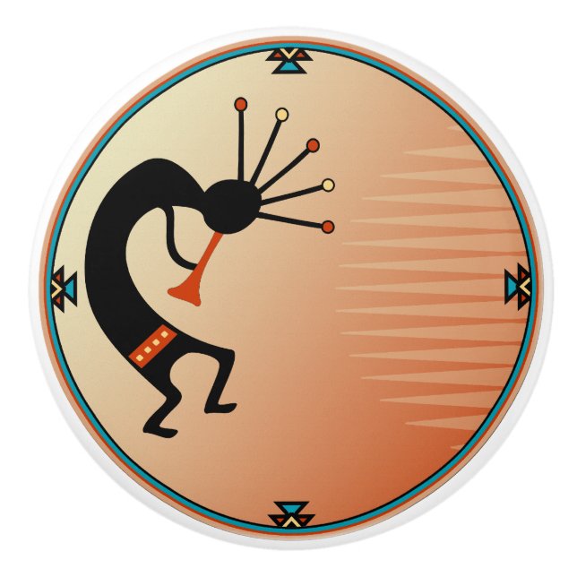 Pomo De Cerámica Botones de cerámica al sudoeste (Anverso)