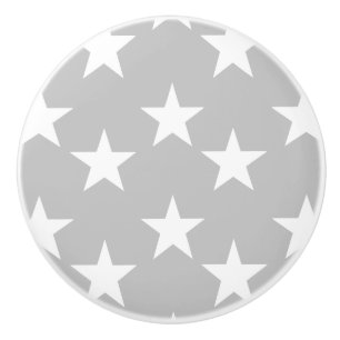 Pomo De Cerámica Botones de cerámica grises y blancos del modelo de