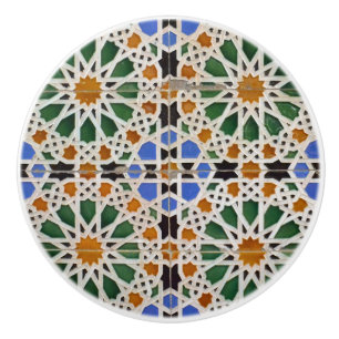 Pomo De Cerámica Botones marroquíes del estilo del mosaico