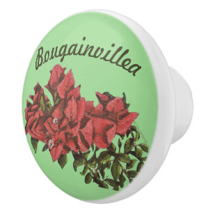 Pomo De Cerámica Bougainvillea Ceramic Knob