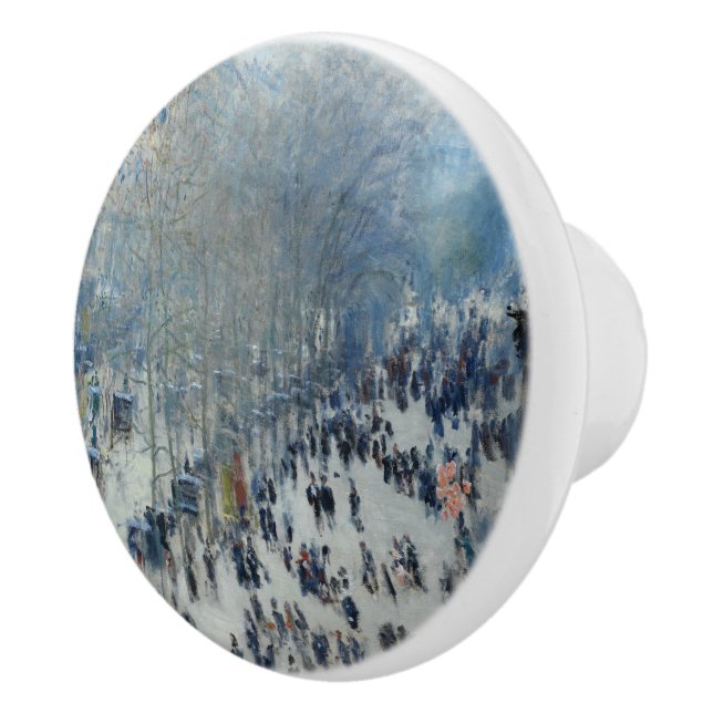 Pomo De Cerámica Boulevard des Capucines por Claude Monet (Derecha)