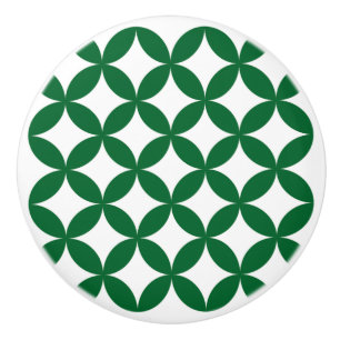 Pomo De Cerámica Brazo verde de Shippo redondo de cerámica