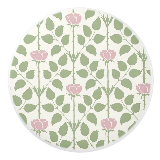 Pomo De Cerámica Briar Rosa Ceramic Knob (Anverso)