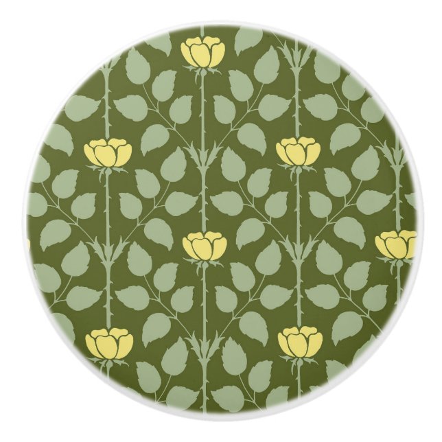 Pomo De Cerámica Briar Rosa Ceramic Knob (Anverso)