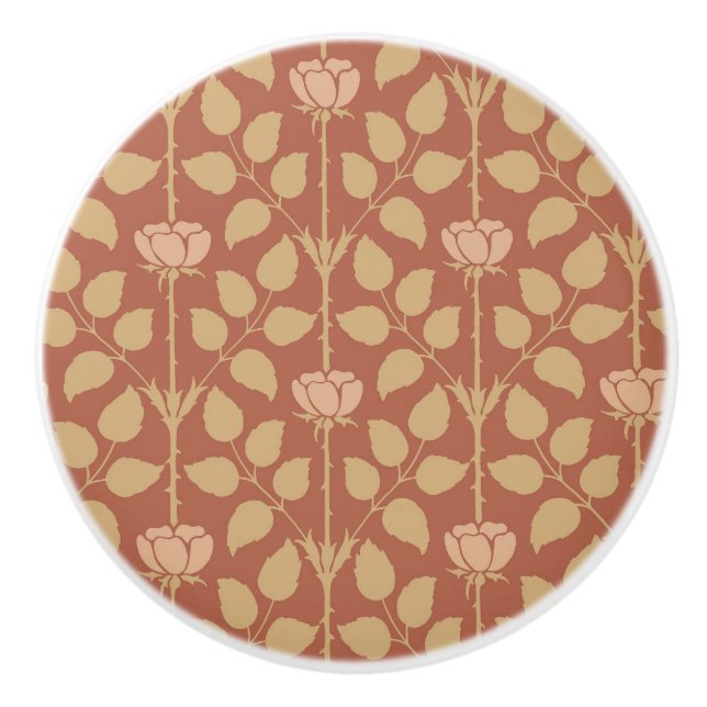 Pomo De Cerámica Briar Rosa Ceramic Knob (Anverso)