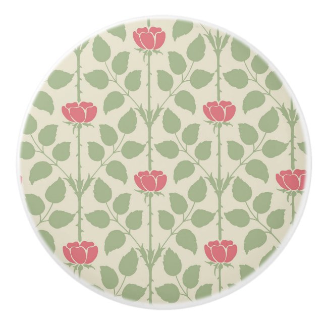Pomo De Cerámica Briar Rosa Ceramic Knob (Anverso)