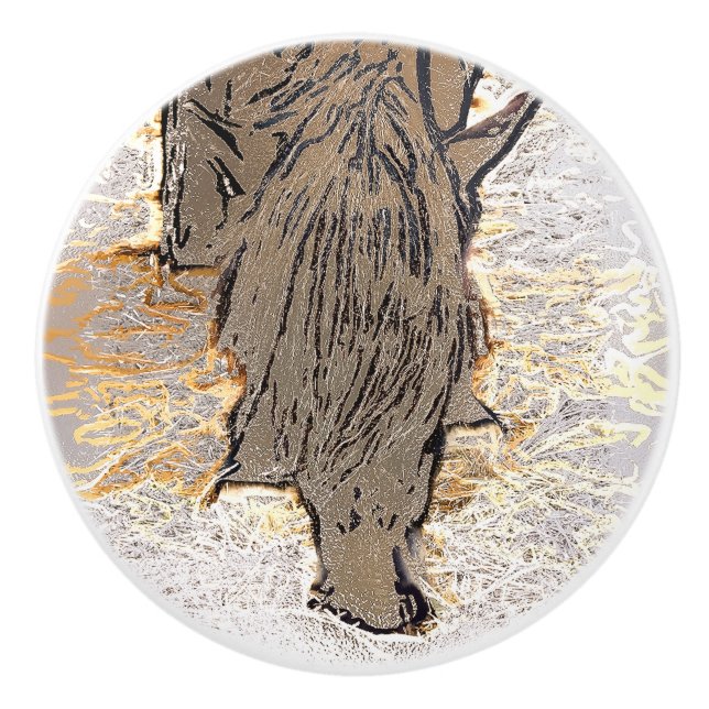 POMO DE CERÁMICA BROWN HORSE (Anverso)