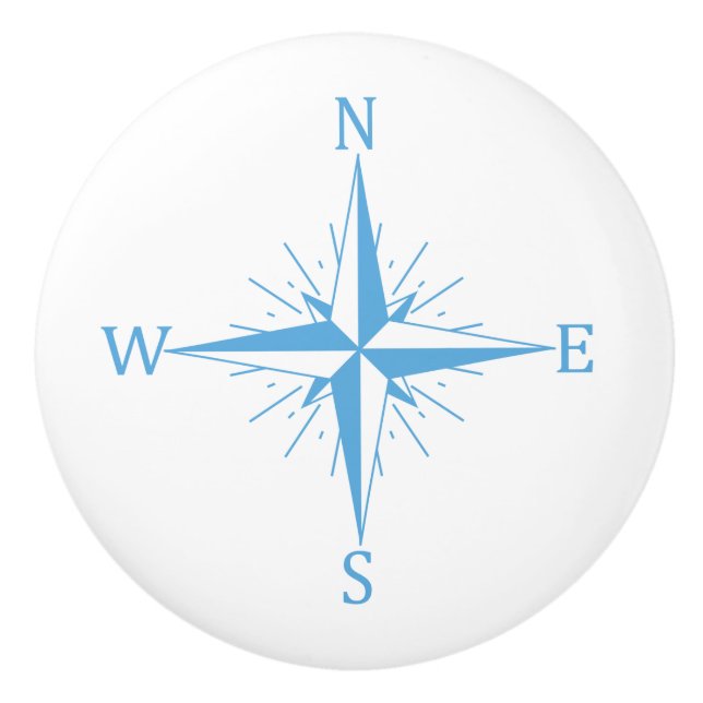 Pomo De Cerámica brújula eólica (Anverso)