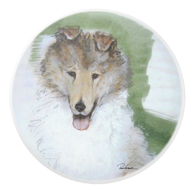 Pomo De Cerámica ¡Buen Cachorro! (Anverso)