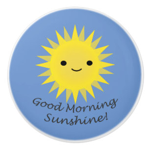 Pomo De Cerámica Buenos días Sunshine Cute Kawaii Sun
