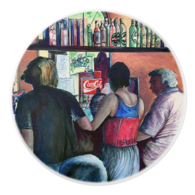 Pomo De Cerámica Bufe de golf, Budapest (Anverso)