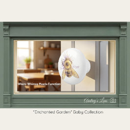 Pomo De Cerámica Bumblebee Nursery Knob | Nature Drawer Pull