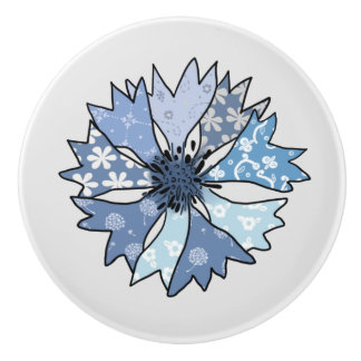 Pomo De Cerámica bunte Kornblume