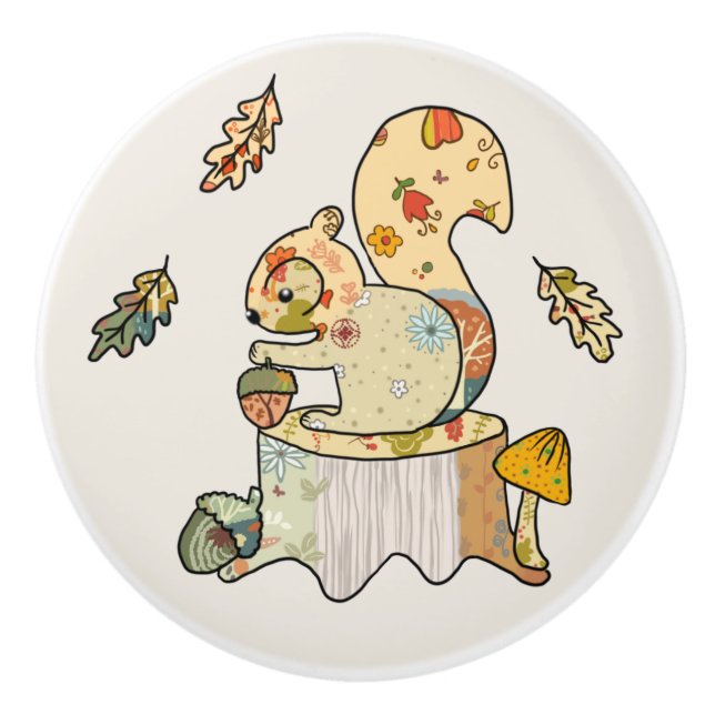 Pomo De Cerámica buntes Eichhörnchen (Anverso)