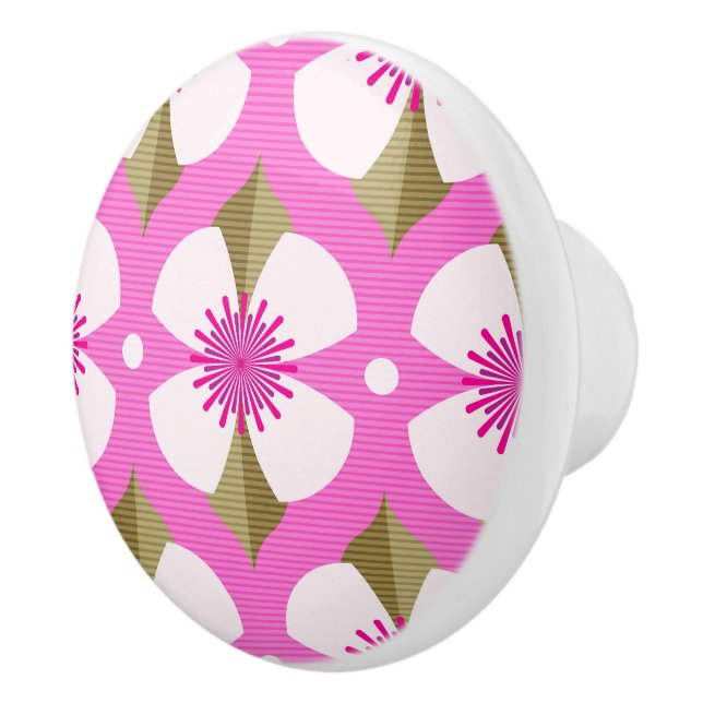 Pomo De Cerámica Buzón rosa (Derecha)