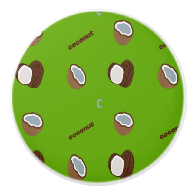 Pomo De Cerámica C para verde de coco (Anverso)