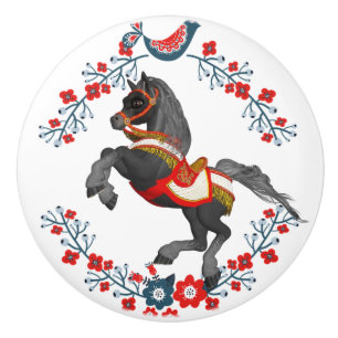 Pomo De Cerámica Caballo de Perilla de Puerta
