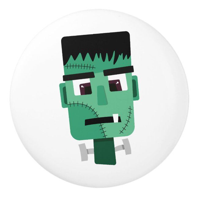 Pomo De Cerámica Cabeza de Frankenstein Monster (Anverso)