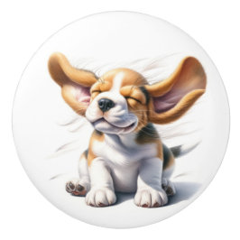 Pomo De Cerámica Cachorros preciados