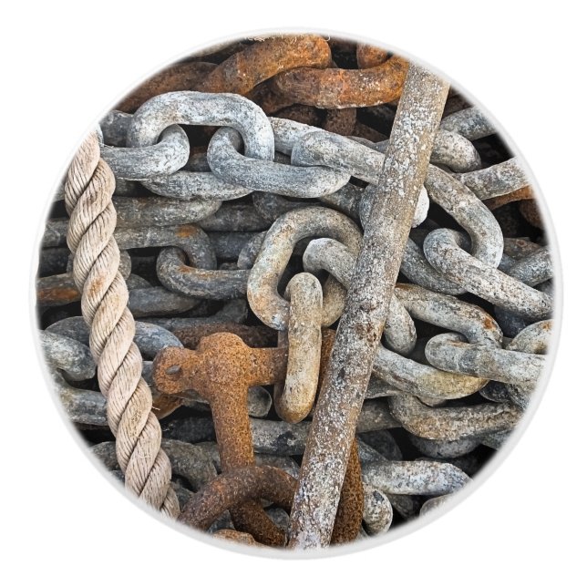 POMO DE CERÁMICA CADENA Y ROPA DE PESCA MARÍTIMA (Anverso)