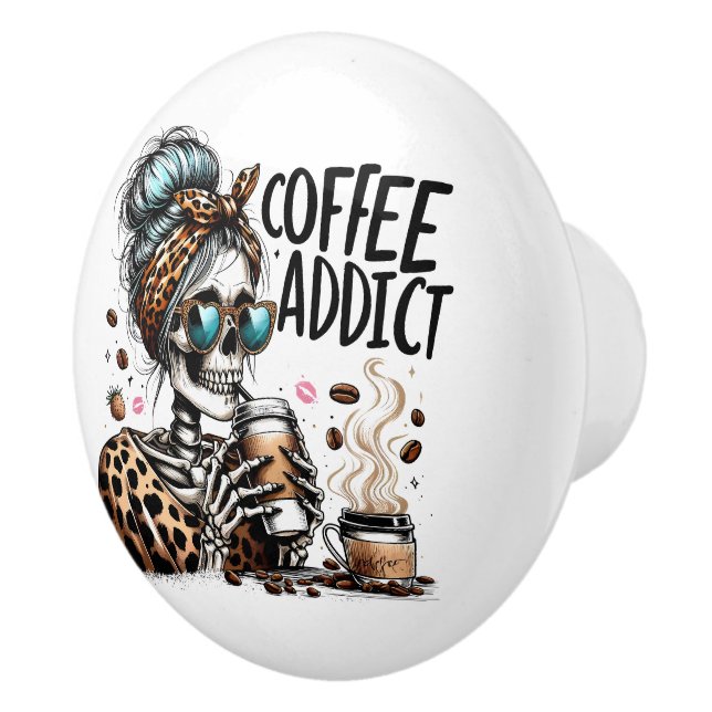 Pomo De Cerámica Café (Derecha)