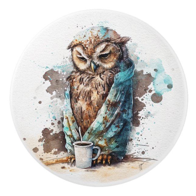 Pomo De Cerámica Café Por Favor (Anverso)