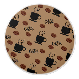Pomo De Cerámica Cafetería temática Cocina Gabinete Knob