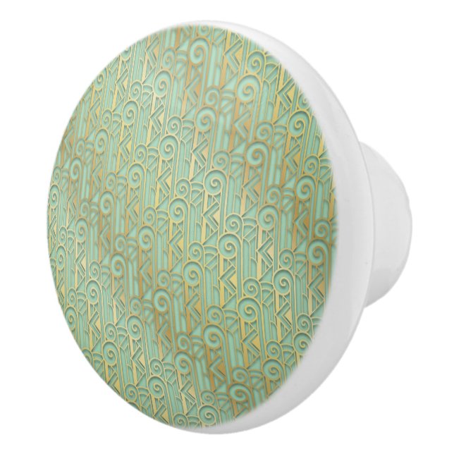 Pomo De Cerámica Cajón Art Deco y Knobs del gabinete (Derecha)